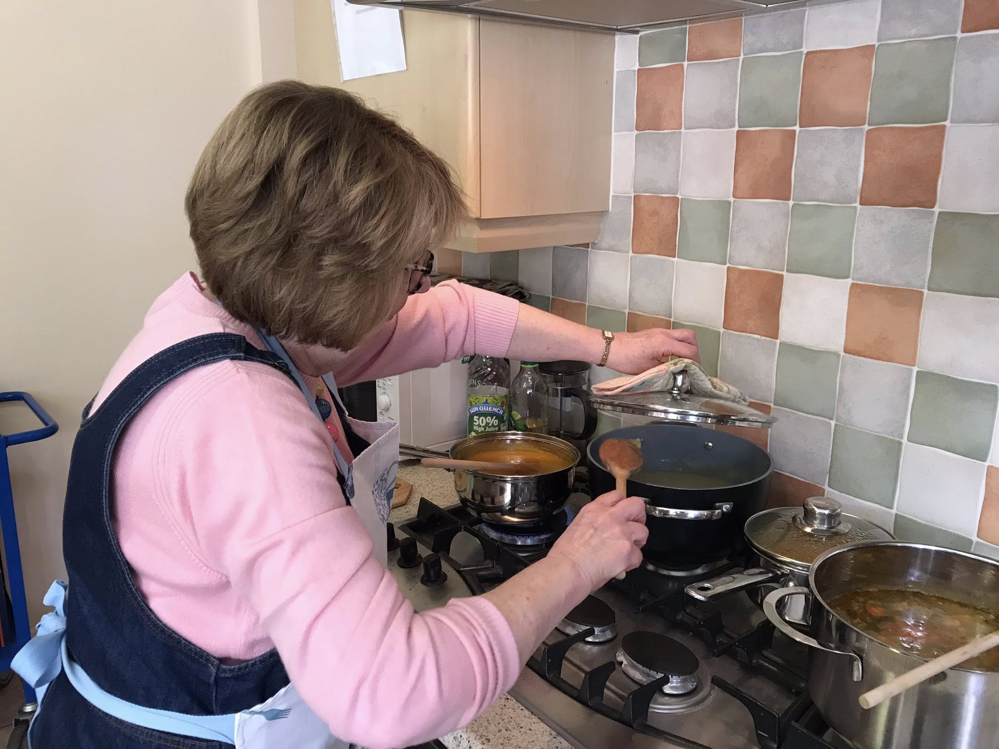 Heather in the kitchen