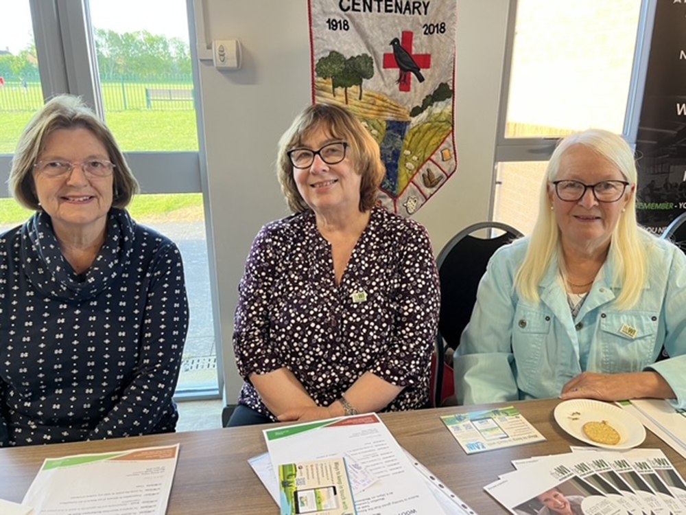 Wootton WI promotion stand at Wootton village AGM