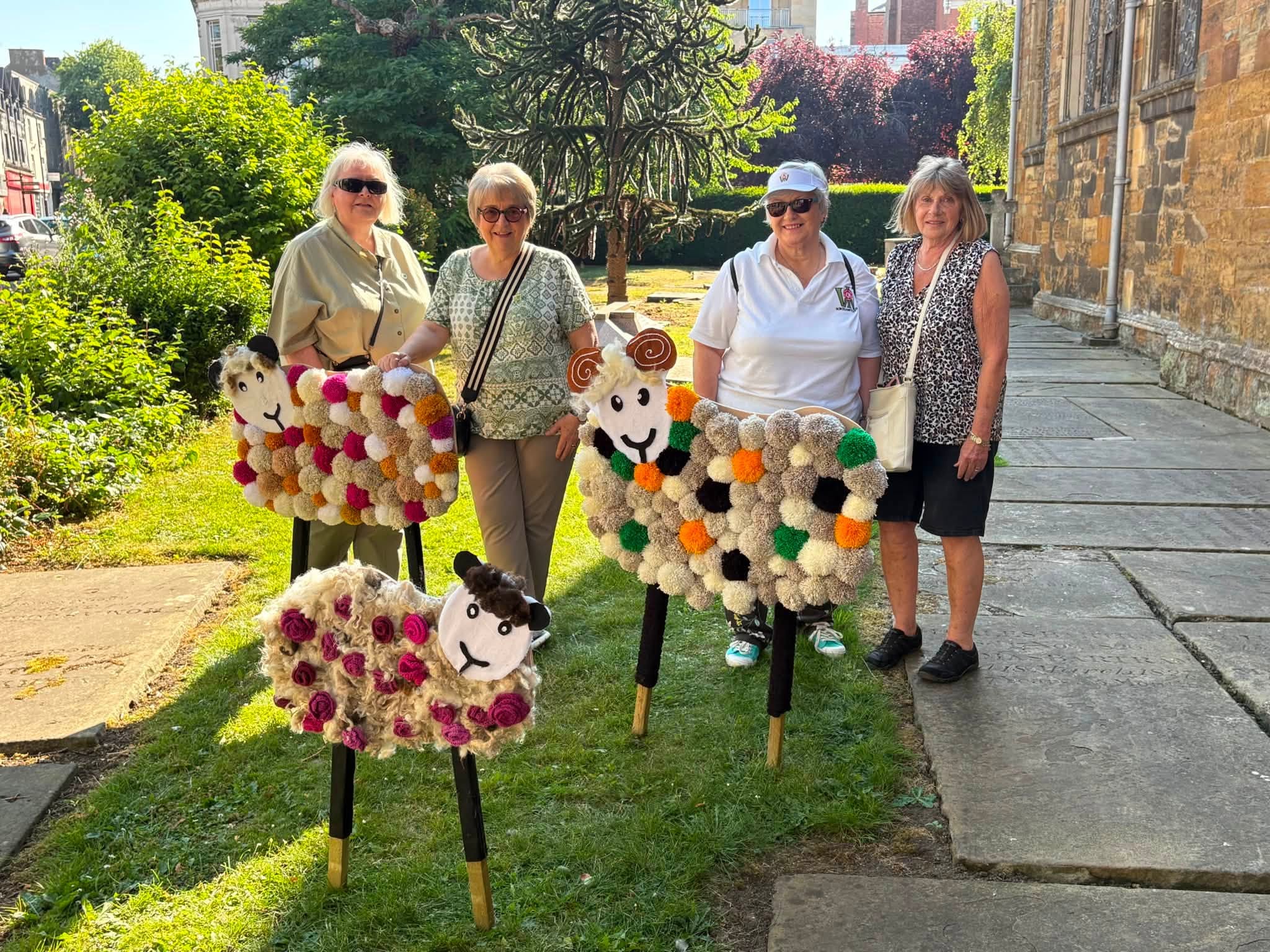 Northampton in bloom sheep and members